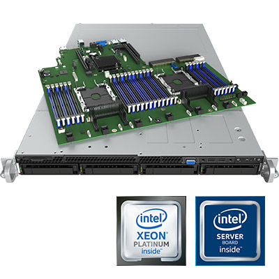 Intel Scalable Xeon, 1U rack szerver