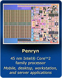 Penryn 45 nm technológia