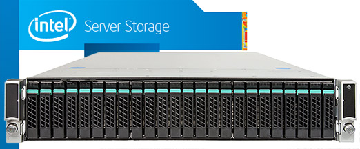 Intel JBOD2000 2U rack szerver storage 2.5