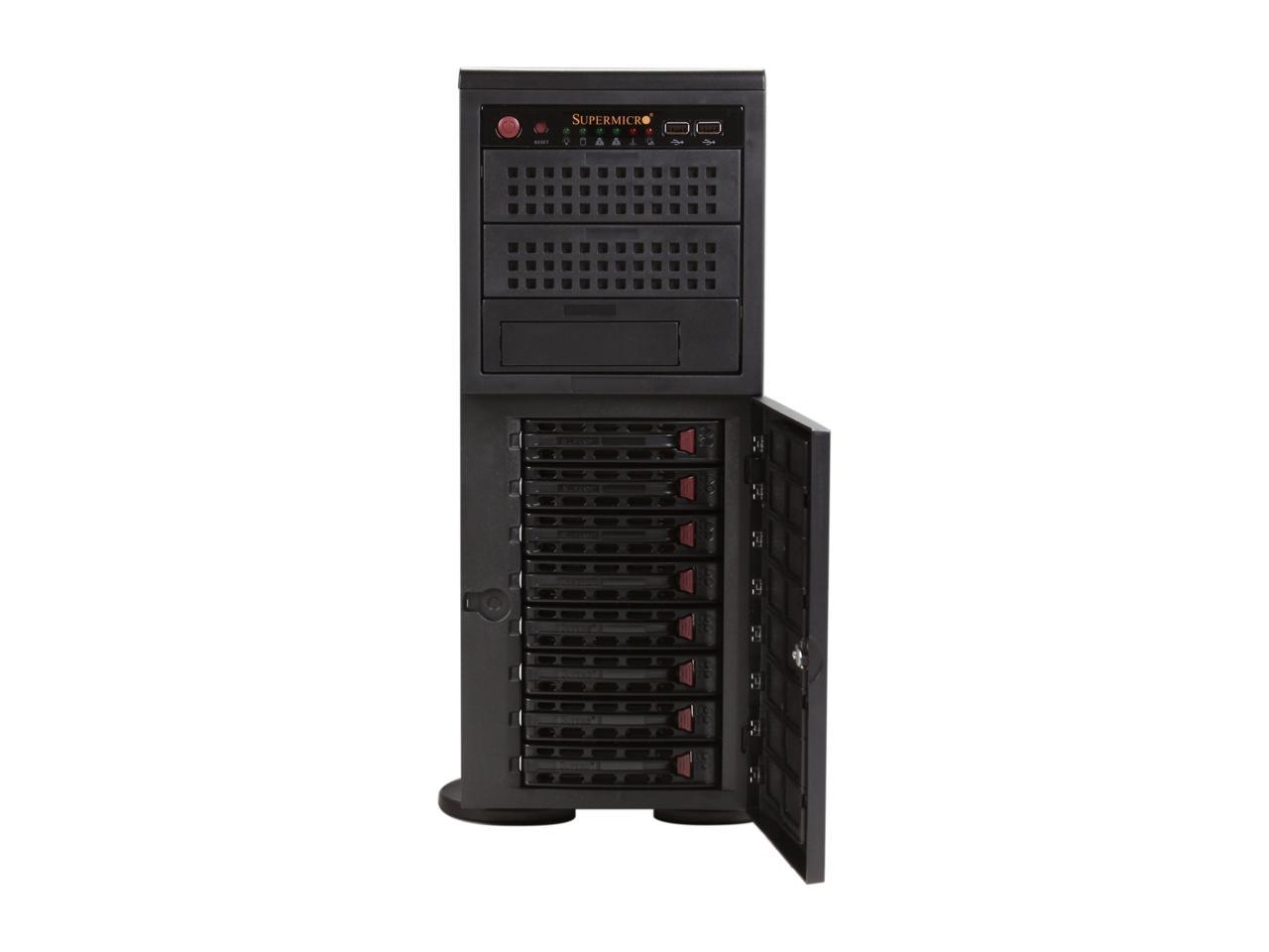 Supermicro SC745TQ-R800 (8x 3.5 HS diszk, 2x 800W táp)