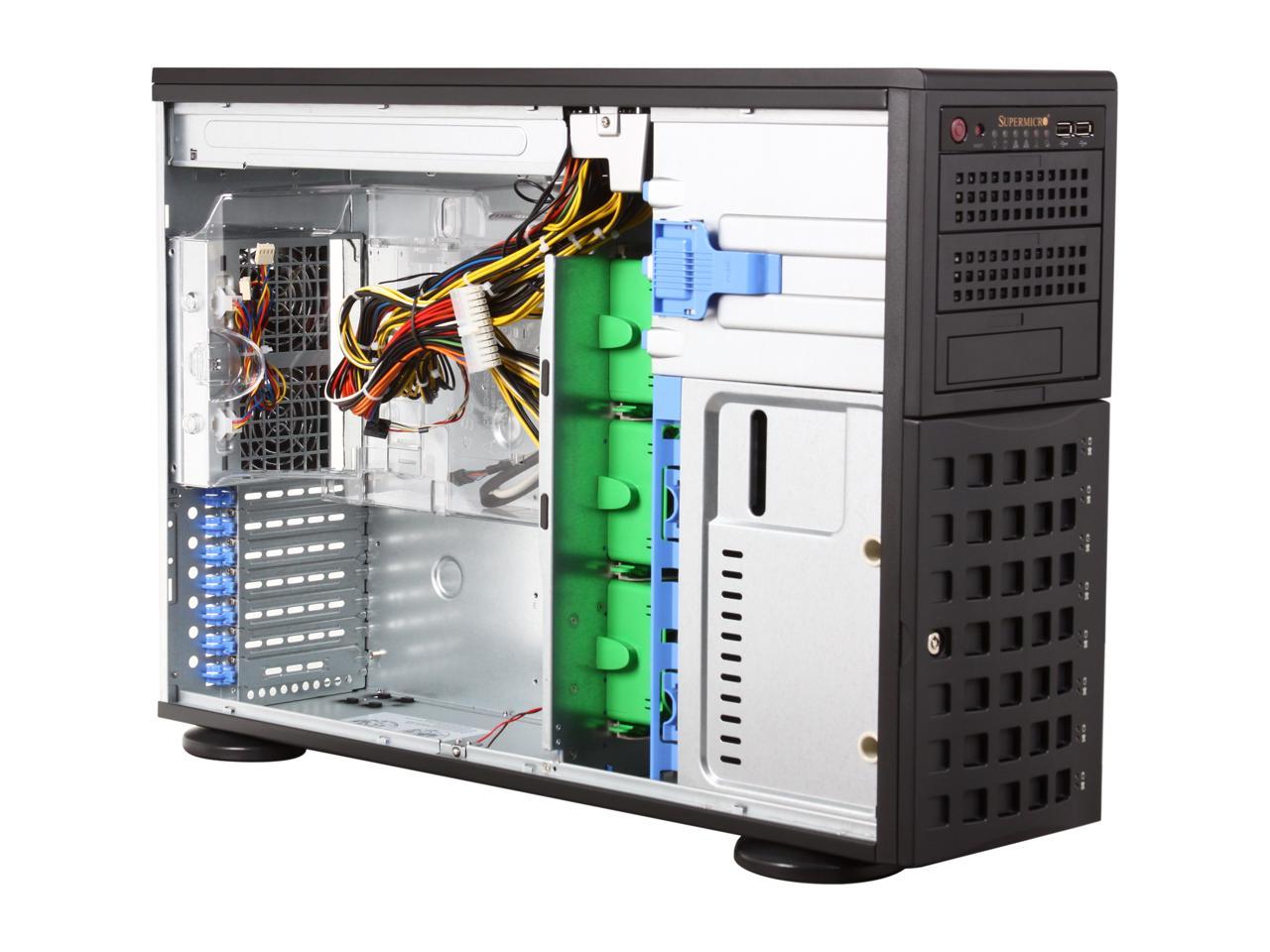 Supermicro SC745TQ-R800 (8x 3.5 HS diszk, 2x 800W táp)