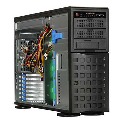 Supermicro SC745TQ-R800, 4U/tower eATX13, 8x sATA/SAS, 2x 800W