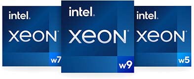 Intel Xeon Workstation CPU logók