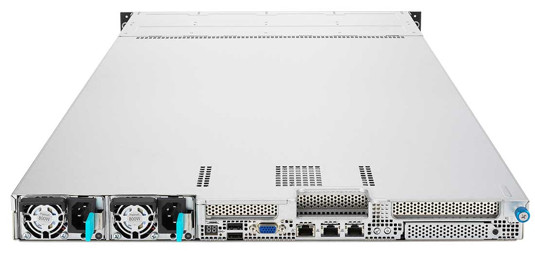 ASUS RS500A-E11-RS4U 1U rack szerver, hátsó panel 1