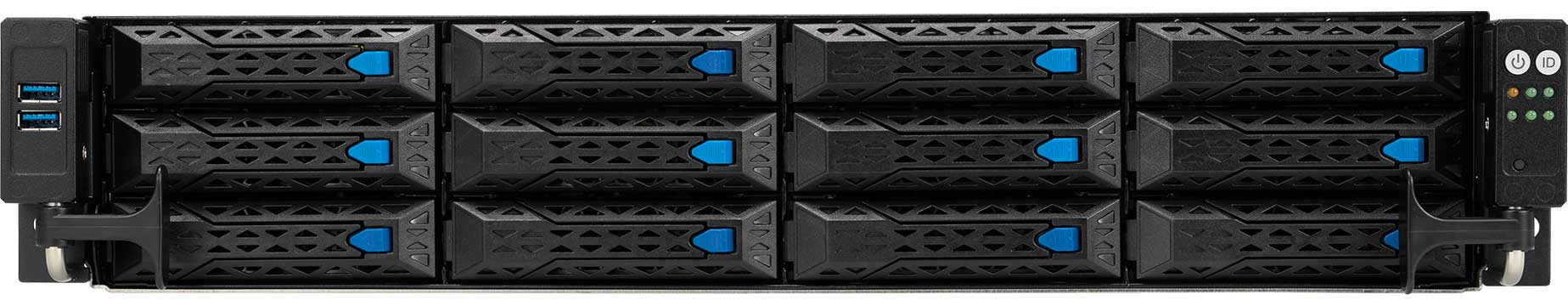 ASUS RS520-E11-RS12U egyutas 2U rack szerver, 12x 3.5"