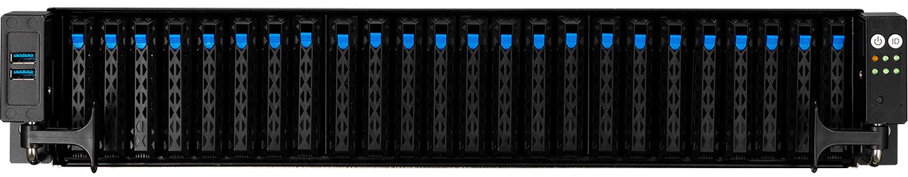 ASUS RS520-E11-RS24U egyutas 2U rack szerver, 24x 2.5"