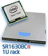 Intel SR1630BCn 1U rack szerver, Nehalem-EP