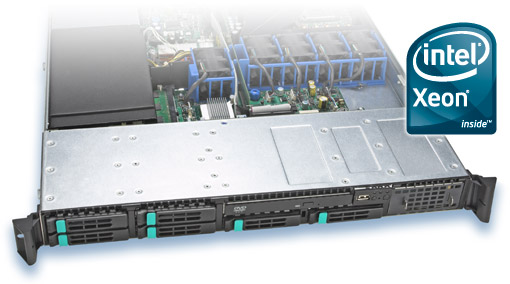 Intel SR1550AL 1U rack szerver front