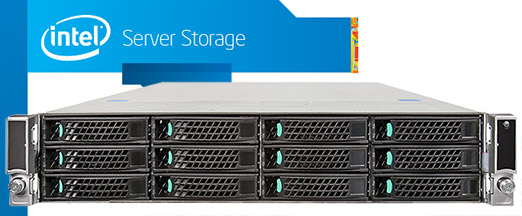 Intel JBOD2000 2U rack szerver storage 3.5