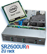 intel SR2500ALBRP 2U Rack szerver