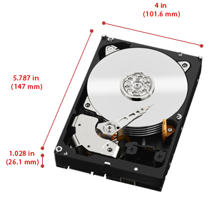 WD RaidEdition4 SATA-III HDD méretek