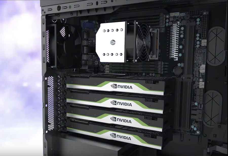 Supermicro AMD Ryzen Threadripper PRO és 4x Nvidia RTX VGA